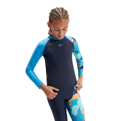 SPEEDO PRINTED LONG SLEEVE RASHTOP (*top only)