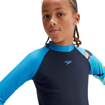 SPEEDO PRINTED LONG SLEEVE RASHTOP (*top only)