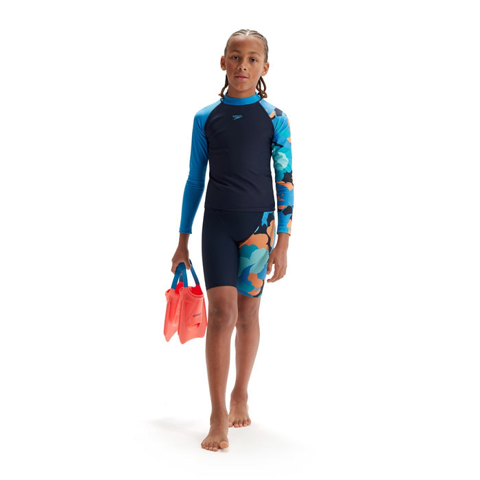 SPEEDO PRINTED LONG SLEEVE RASHTOP (*top only)