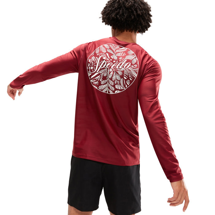 SPEEDO PRINTED LONG SLEEVE SWIM TEE(*top only)