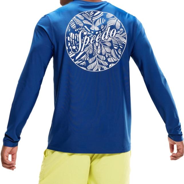 SPEEDO PRINTED LONG SLEEVE SWIM TEE(*top only)