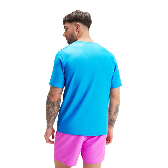 SPEEDO PRINTED SHORT SLEEVE SWIM TEE(*top only)