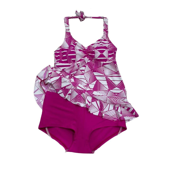 SPEEDO SEADIVE FRILL TANKINI 2-PC SET