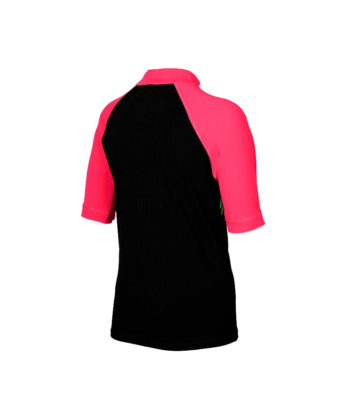 SPEEDO SHORT SLEEVE TROPICAL FUSE POWERSTRIKE SUNTOP - JUNIOR FEMALE (*top only)