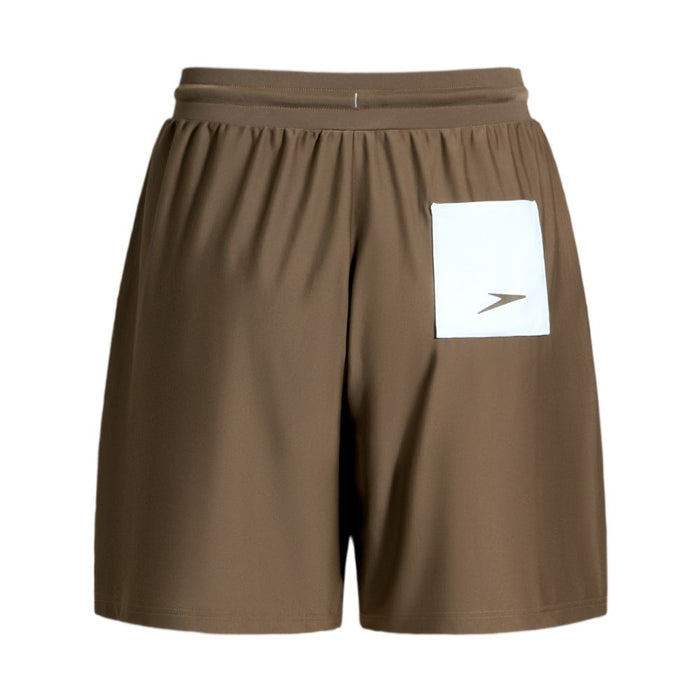 Speedo Wavechasers 2.0 men's brown watershorts with a white back pocket and Speedo logo.