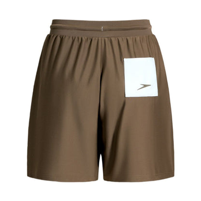 Speedo Wavechasers 2.0 men's brown watershorts with a white back pocket and Speedo logo.