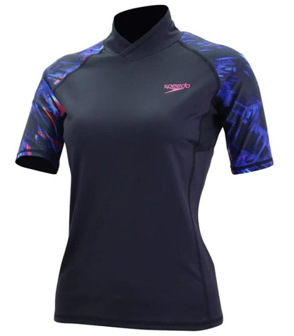 SPEEDO WOMENS DELUXE SHORT SLEEVES ACTIVITY TOP