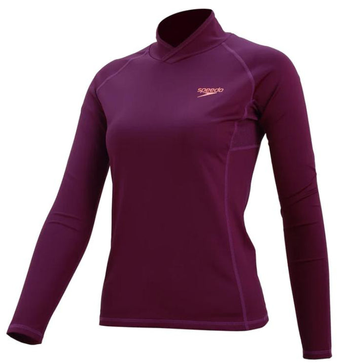 SPEEDO WOMENS ESSENTIALS LONG SLEEVES BREATHABLE WATER ACTIVITY TOP