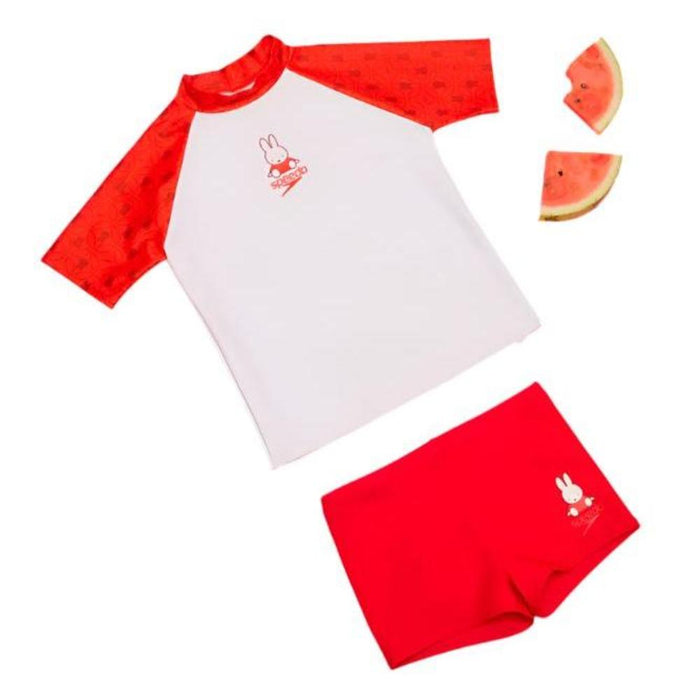 SPEEDO x MIFFY RASH TOP & AQUASHORT SET- JUNIOR UNISEX