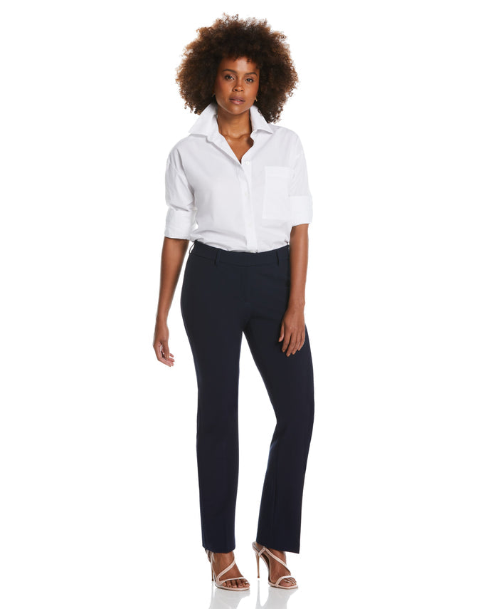 STRETCH CREPE PANT - CLASSIC FIT (Navy)