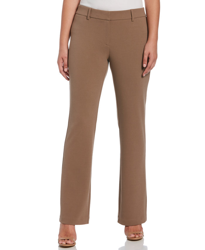 STRETCH CREPE PANT - CLASSIC FIT (Fossil)