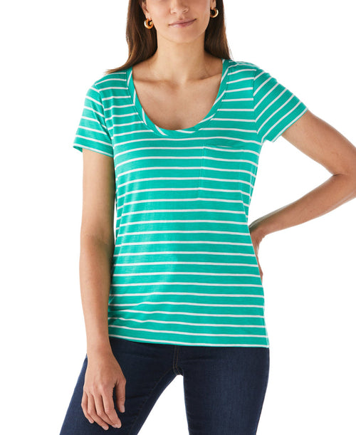 Stripe Slub Tee (Simply Green)