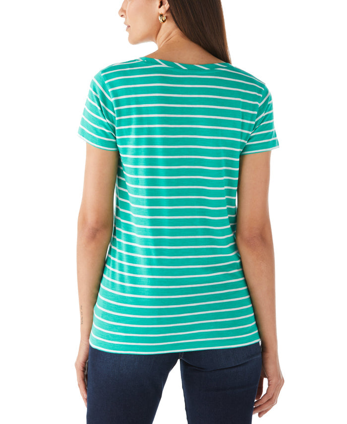 Stripe Slub Tee (Simply Green)
