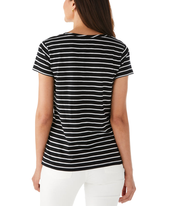 Stripe Slub Tee (Black)