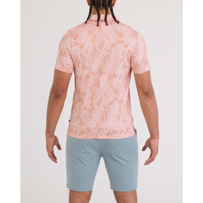 SAXX - DROPTEMP DRY POLO | Pineapple Tonal Light Coral