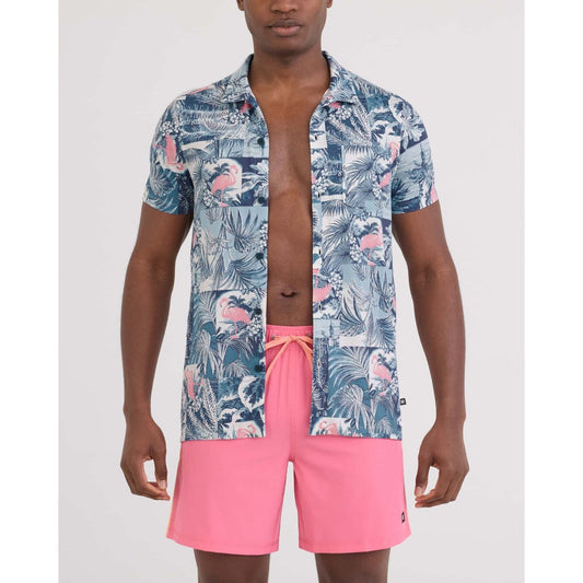 SAXX - DROPTEMP DRY UPF RESORT POLO | Botanique Washed Indigo