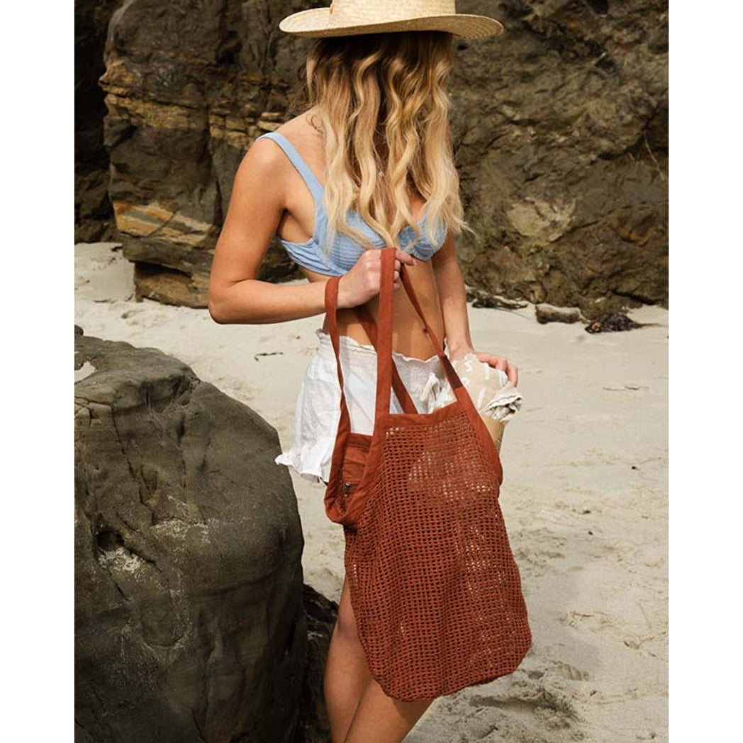SAND CLOUD -  NET MARKET BAGS | TERRACOTTA
