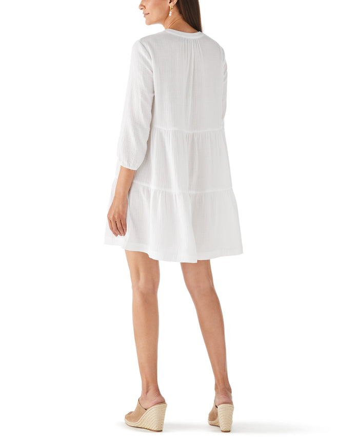 Tiered Dress (White)