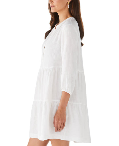 Tiered Dress (White)