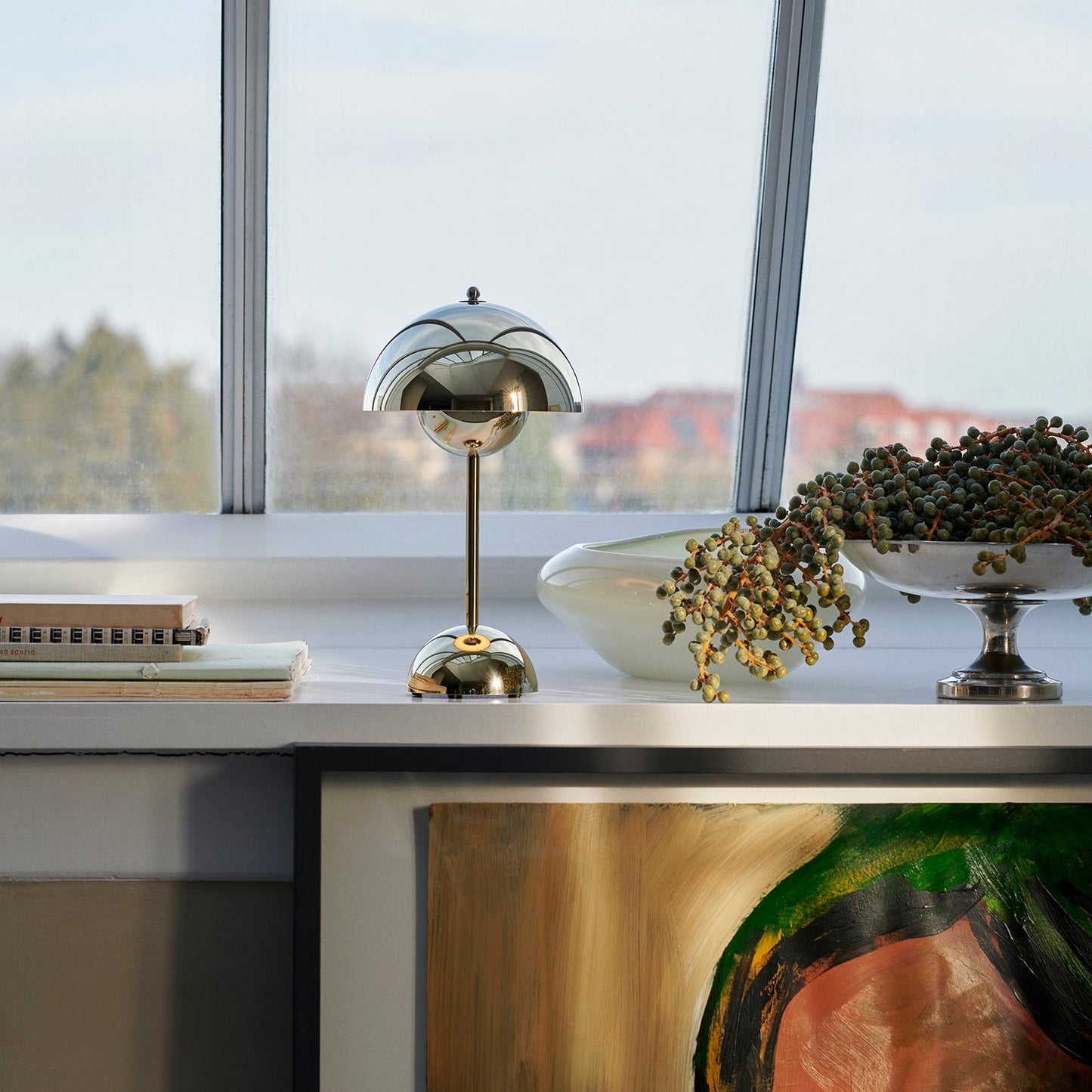 &tradition | flowerpot VP9 portable lamp | chrome