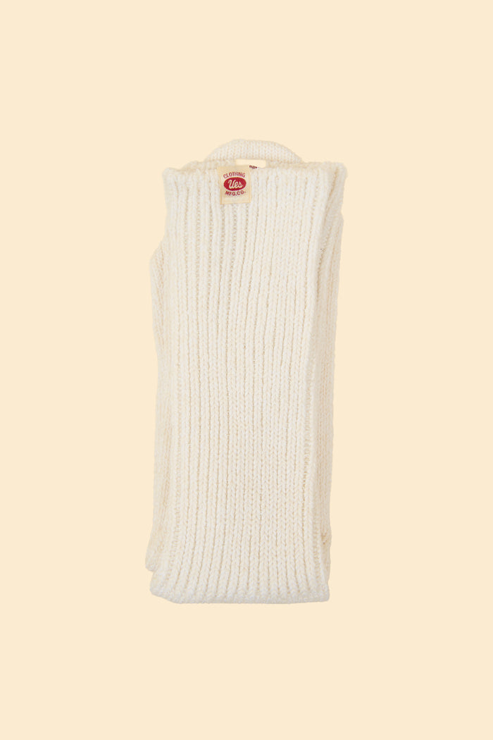 UES Melange Crew Length Socks - White