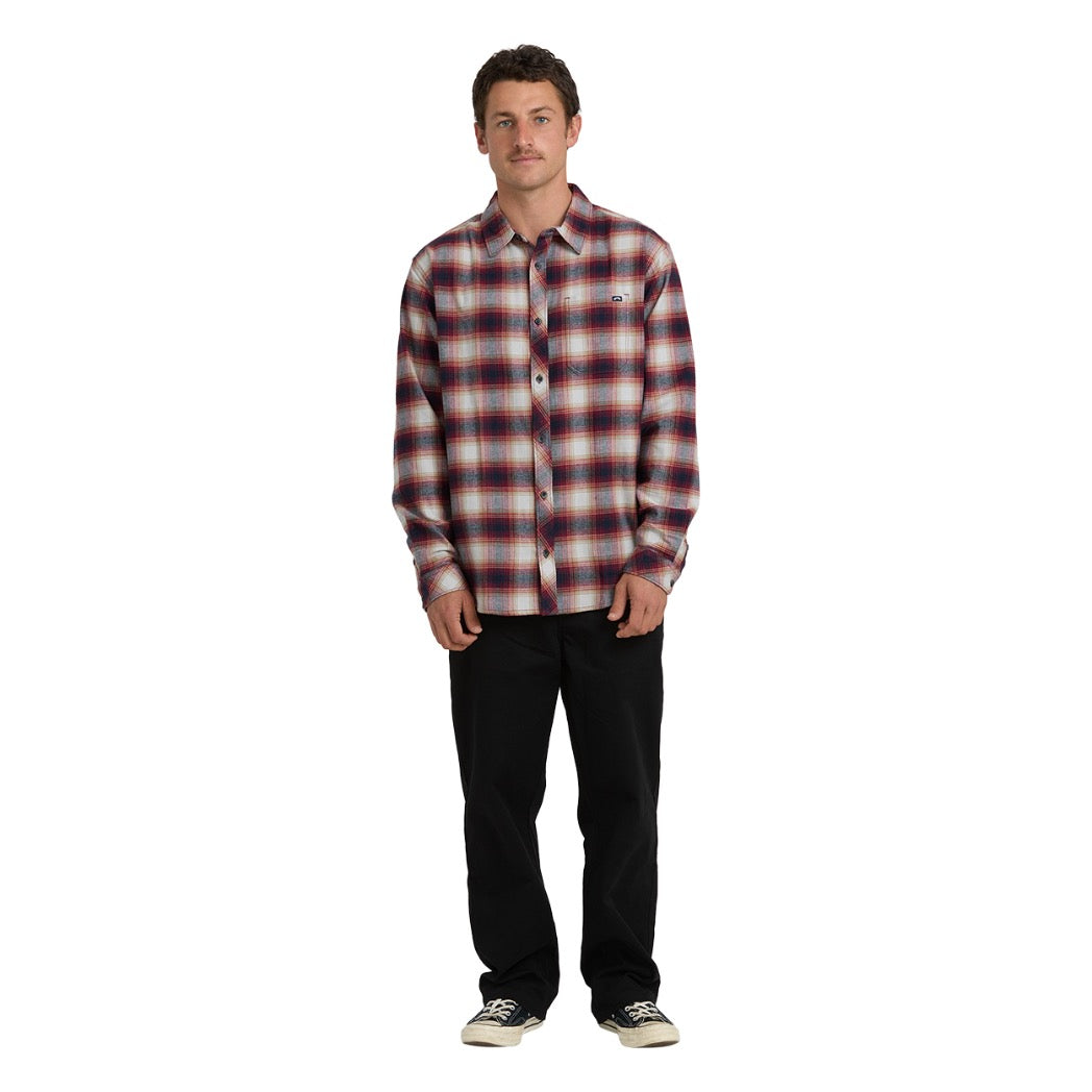 BILLABONG -COASTLINE FLANNEL SHIRT | Plum