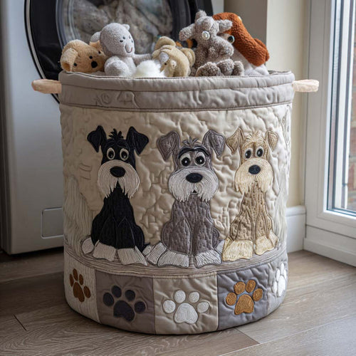 Vaskekurv med tegnet schnauzer