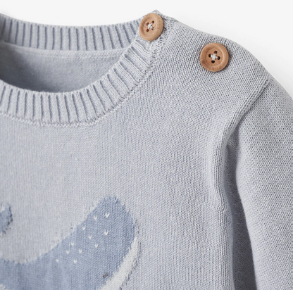 Whale Short Sleeve Sweater & Pant Set