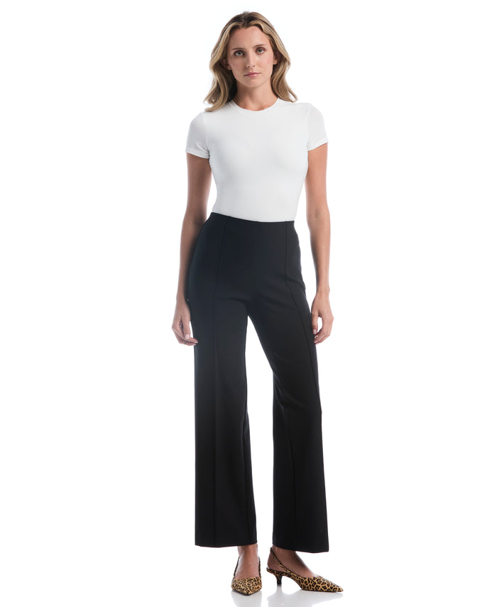 Wide Leg Pull-On Pant (Black)
