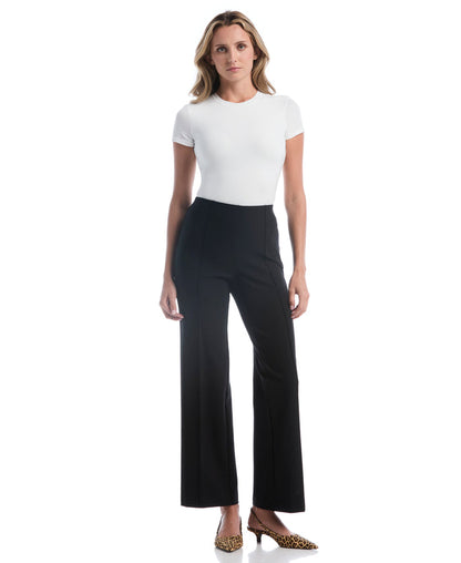 Wide Leg Pull-On Pant (Black)