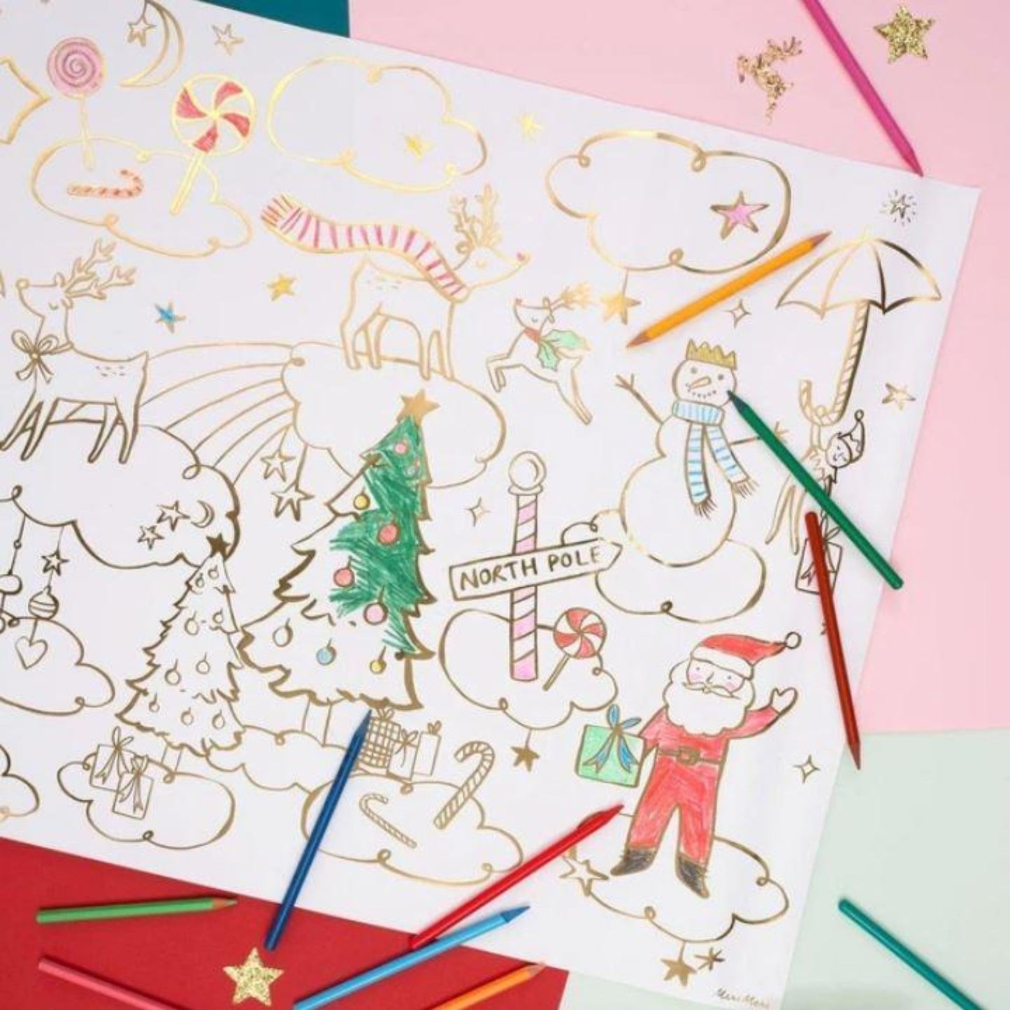 Christmas Coloring Posters